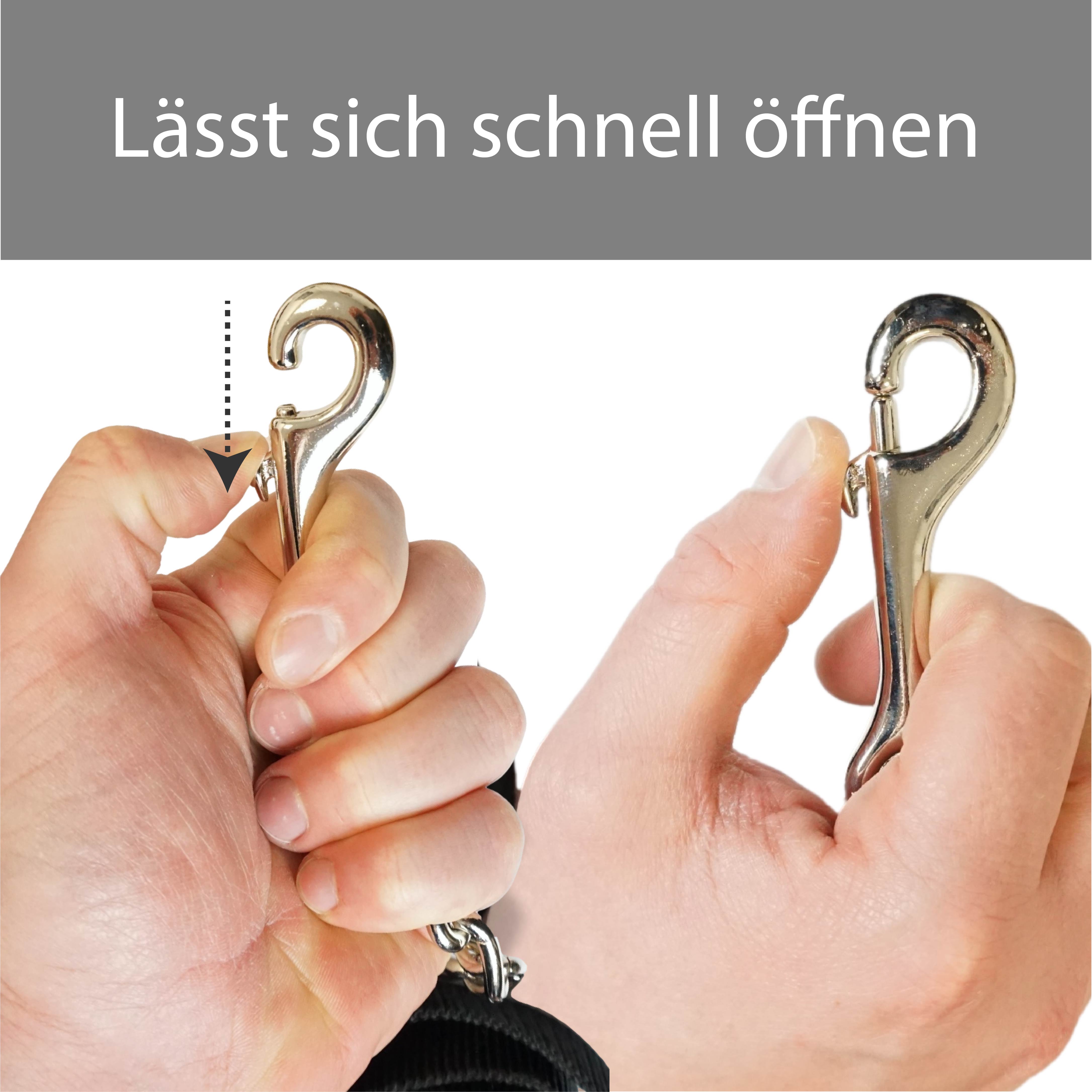 Führkette für Pferde mit Handschlaufe, Länge 2,10 m